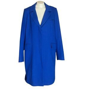 Vintage JCP Blue Wool Blend Button Down Woman’s Coat